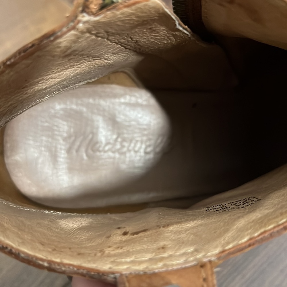 Madewell The Billie Boots in Cognac size 7 - Picture 9 of 9